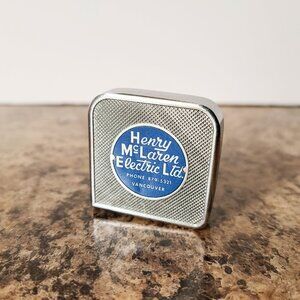 1950s Tape Measure, H.K. Porter 6 Foot Tape, Advertising For Henry McLaren Elect